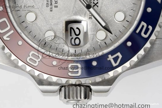 Edition 1:1 BLRO CHS Best GMT II SS 904L on Bracelet JDF 126719 Meteorite Master VR3285 0429